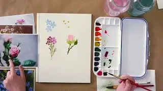 Petite Petals: Mastering Tiny Filler Flowers in Watercolor for Beginners
