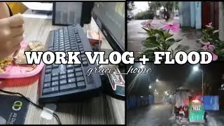 Work vlog👜|✨A Day in a Life when Typhoon Occurs⛈️|Late Upload