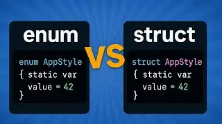 Enum or Struct for static in Swift? Best Practices for iOS development