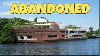 The last Floating Hospital now sits Abandoned on the river