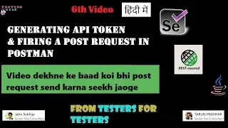 6. How To Generate API token | Sending Post request in Postman | API automation in Hindi