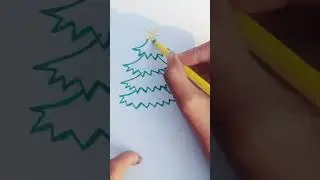 How to draw Christmas tree |#christmastree #shorts #easy
