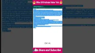 Office 2019 activation Short Trick #shorts #shortsfeed #youtubeshorts