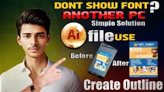 Don't Show Font | Create Outline Easy Fix for Missing Fonts Recover in Adobe Illustrator | Tutorial