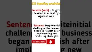 IELTS Speaking Vocabulary 