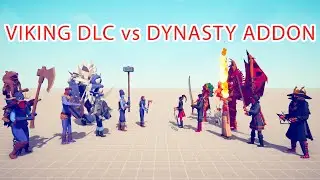 VIKING DLC Team vs DYNASTY ADDON Team - Totally Accurate Battle Simulator TABS
