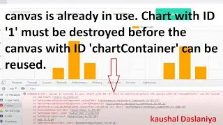 canvas is already in use. Chart with ID '1' must be destroyed before the canvas with ID #canvas