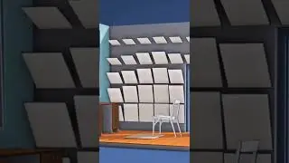 Isometric room animation using Blender 4.1 and commotion add on