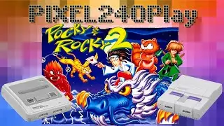 MiSTer FPGA - Pocky & Rocky 2 SNES Continuação do Belíssimo Scrolling shooter | Pixel240Play 043