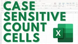 Count cells equal to case sensitive version in Excel