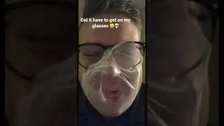 Gum Bubble Pops All Over My Face