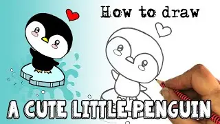 How to Draw A Cute Little Penguin