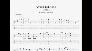Skillet - Awake and Alive / Бесплатные табы и ноты для гитары
