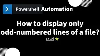 【 PowerShell one-line tips】How to display only odd-numbered lines of a file? (level 1)