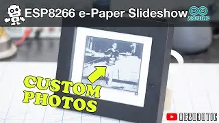 ESP8266 e-Paper Frame Displaying Photo Slideshow