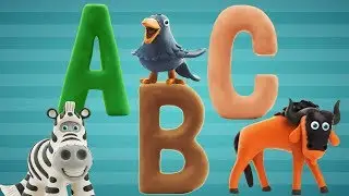 Talking ZOO ABC Teach The Alphabet. learn Alphabet from A to Z Plasticine Alphabet.