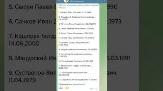 Список пленных украинских военных 