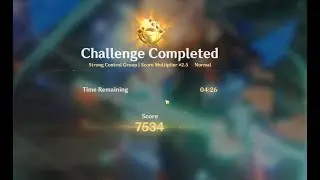 Triple crowned C0 kazuha solo - 7543 points in new event - genshin impact