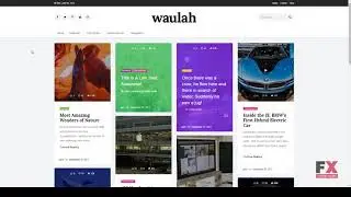 Waulah - WordPress Infinite Scroll Grid Style News Magazine and Blog
