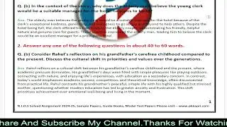 Nios English 302 Solved Assignment 2025 | NIOS TMA Answer 2024-25 English 302 Class 12 in English