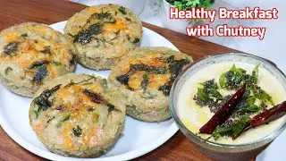 जब रोटी सब्जी बनाने का मन न करे तो 5 मिनट में दो चीज़ों से ये बनालो | Healthy Breakfast with Chutney