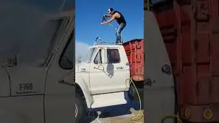 Barn Find Dump Truck Washed for the First Time in Over 5 Years