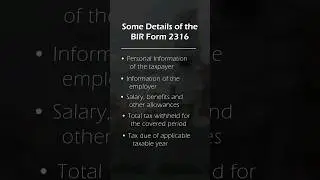 What is the BIR Form 2316 of Employees #incometax #bir #withholdingtax #howto #shorts #2316