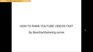 HOW TO RANK YOUTUBE VIDEOS FAST