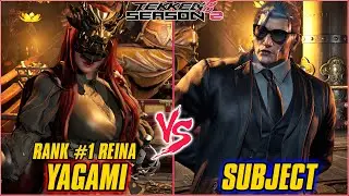 TEKKEN 8 | YAGAMI (RANK #1 REINA) vs SUBJECT (DRAGUNOV) | TEKKEN 8 RANKED MATCH