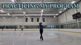 Practice and improve my figure skating program with me! TRAINING DAY VLOG