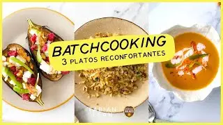 BATCHCOOKING fácil de otoño 👏🏻 Estos 3 platos solucionarán tus cenas