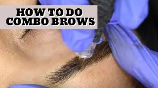 COMBO BROWS (Microshading eyebrows STEP BY STEP)