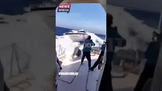 Türk Sahil Güvenlik botu, Yunan botunu uluslararası sulara kadar kovaladı!