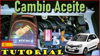 🇪🇸Cambio de aceite motor y filtro - H4D Twingo III 3 - Tutorial