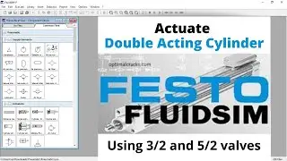 Double Acting cylinder || FLUIDSIM TUTORIAL || EASY