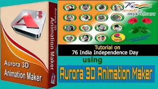 India 76th Independence Day greetings using Aurora 3D Animation Maker #krdtpdesigns #dtpfreelancing