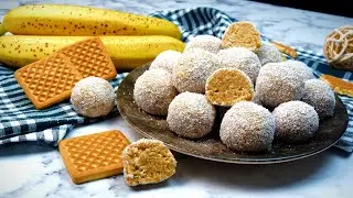 You have bananas and biscuits? Make these Banana Balls! | Cooking Craft
