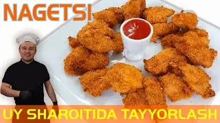 KFC/ НАГГЕТСЫ. Энди уйда узингиз хам тайёрлай оласиз. Как приготовить куриный НАГГЕТСЫ .