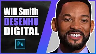 DESENHANDO WILL SMITH NO PHOTOSHOP COM O MOUSE | PINTURAS DIGITAIS REALISTAS | SPEED DRAWING