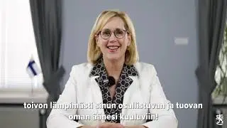 Työministeri Tuula Haatainen kannustaa vastaamaan PIAAC-tutkimuksen kyselyyn