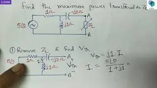 Maximum Power Transfer Theorem for AC Circuit