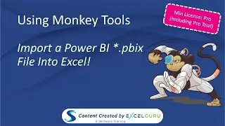 Using Monkey Tools - Import a Power BI pbix File Into Excel!