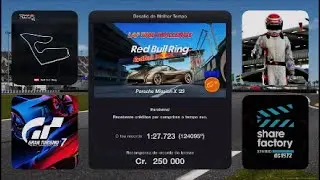 #GT7 🏁 Lap Time Challenge / 🗺 Red Bull Ring 🚘 Porsche Mission X '23 #PS5