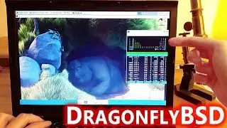 DragonflyBSD (FreeBSD fork) and xfce desktop installed on real hardware ThinkPad T410
