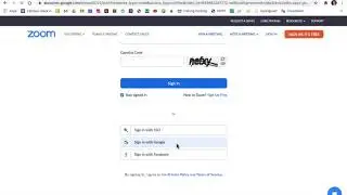 Logging into zoom with google