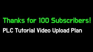 PLC Tutorial Video Upload Plan