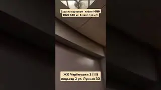 Езда на грузовом  лифте МЛМ 2020 #шортс #лифты #МЛМ #shorts #elevator #MLM