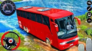 Mountain Hill Climb Heavy Bus Simulator 3D - Offroad Tourist Bus Driving : Android GamePlay