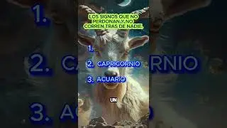 Los signos que no perdonan y no corren tras nadie. #shorts #signos #astrologia