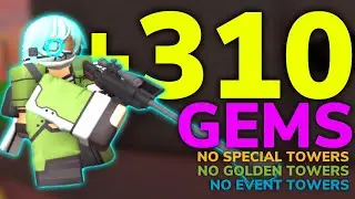 UPDATED NEW FASTEST SOLO GEM STRATEGY - Tower Defense Simulator (ROBLOX)